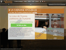 Tablet Screenshot of caravaneamoureuse.com